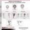 Service Caster 4 Inch Semi Steel Swivel 12mm Threaded Stem Caster Set with Brake SCC SCC-TS20S414-SSS-TLB-M1215-4 - alternate 2